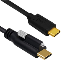 USB3.1 Type-C公对公头顶端带单螺丝连接线