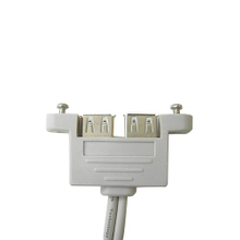 USB 2.0 雙併AF 帶耳面板帶鎖