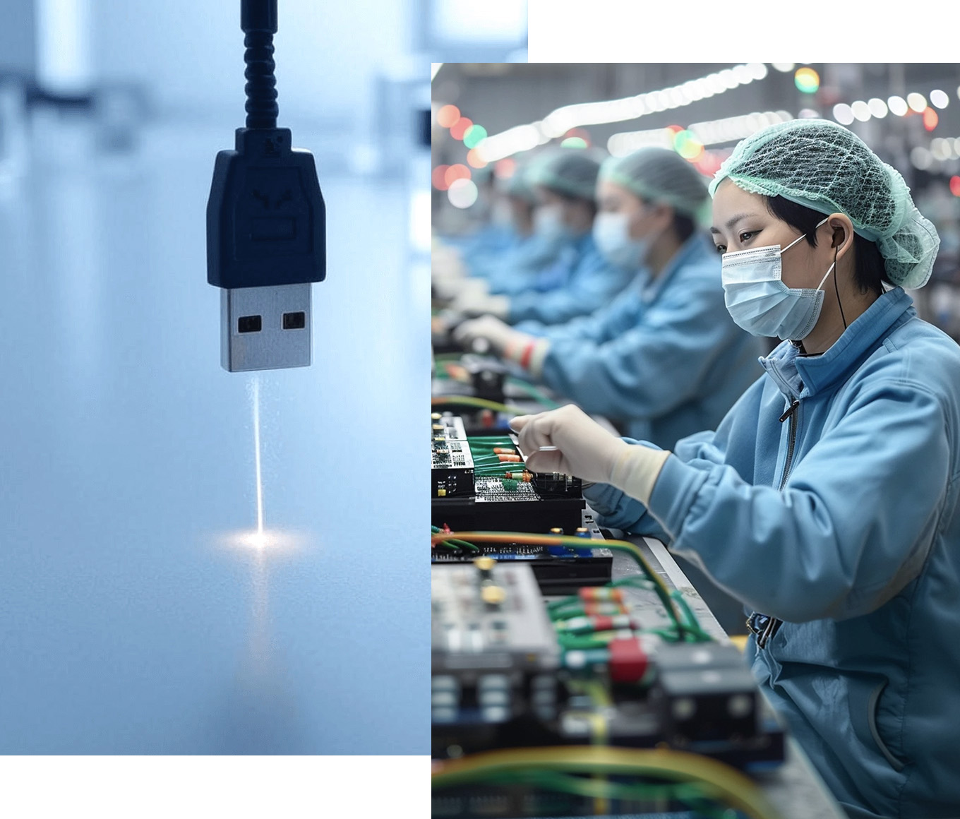 金淶專業USB延長線与連接器加工組裝