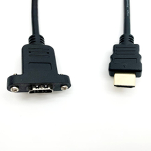 HDMI M-F 帶螺絲孔接頭