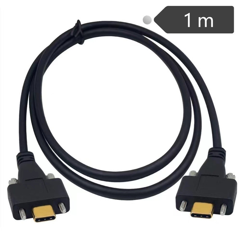 双耳带螺丝USB 3.1 Type-C高速传输线