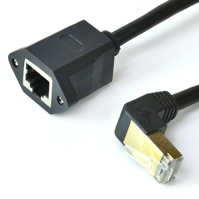 RJ45 公(90度) TO 母座網路線