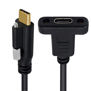 USB3.1 Type-C 母對公頭頂端帶單螺絲連接線