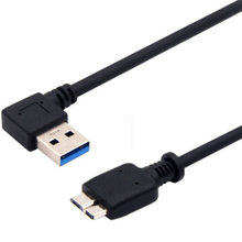 USB-3.0 A公90度 to MICRO B公 USB3.0传输线