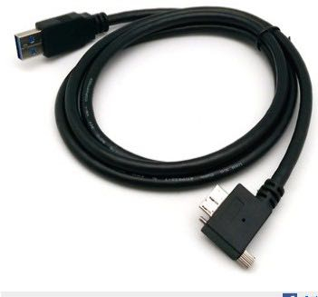 USB 3.0 AM/Micro B 傳輸線-90度帶鎖