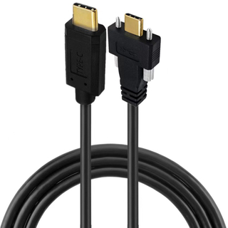 USB3.1 Type-C公对公带螺丝连接线