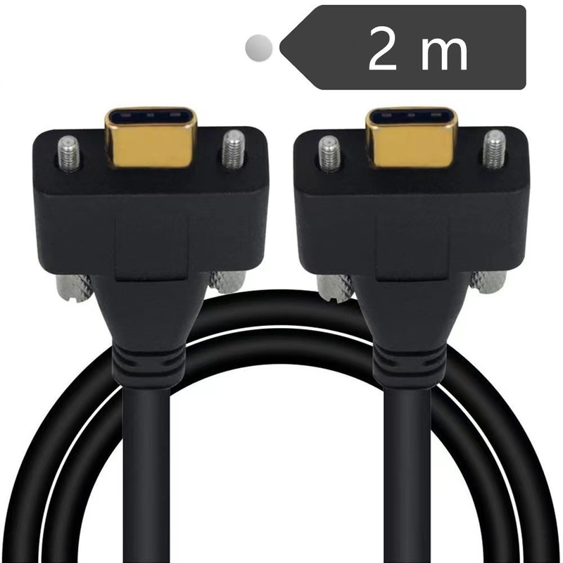 雙耳帶螺絲USB 3.1 Type-C高速傳輸線