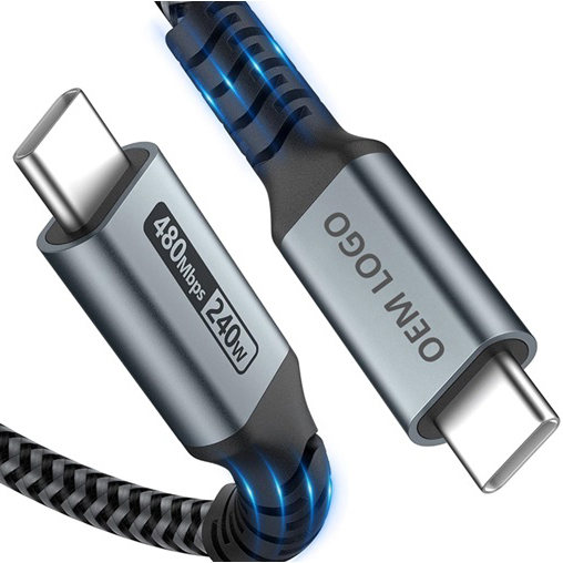 金淶LDP1高性能線材-240W 快充 Type-C 轉 Type-C 傳輸線