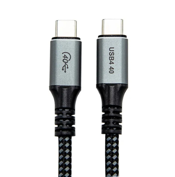 USB4 Gen3 40Gbps Thunderbolt 3認證USB 4 V1 Type-C公對公傳輸線 